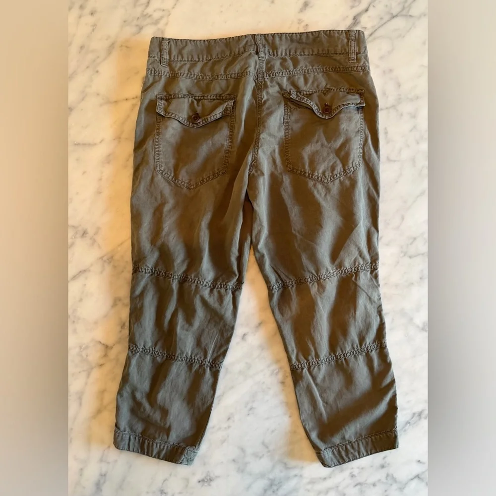 J. Crew Cotton Linen Cargo Crop Pants - Women’s Size 10 “City Fit” - Picture 9 of 12